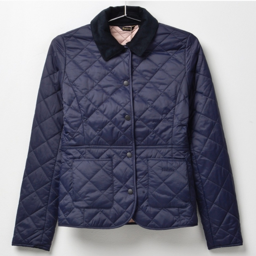 Barbour Navy Quilted Puffer Jacket